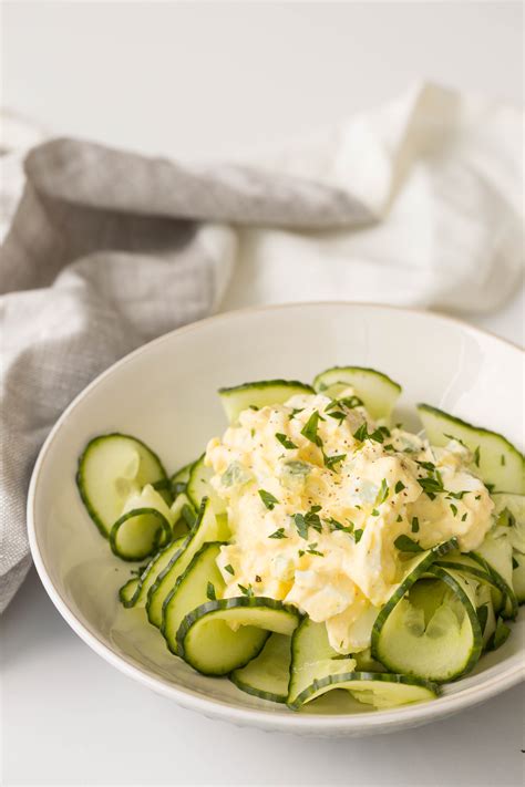 Easy Egg Salad With Spiralized Cucumber — Inspiralized