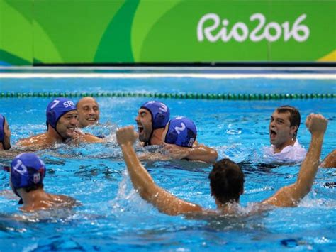 Serbia Wins Its 1st Mens Water Polo Gold