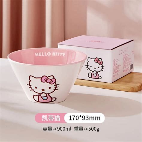 Cartoon Sanrio Hello Kitty My Melody Cinnamoroll Ramen Bowl Ceramic