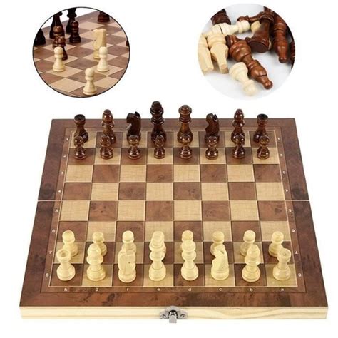 Spirit Echiquier Jeu d échecs en Bois pour Adulte Enfants Jeu d echecs