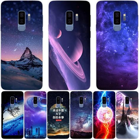 For Samsung Galaxy S9 Plus Phone Case Carton Starry Sky Painted Soft