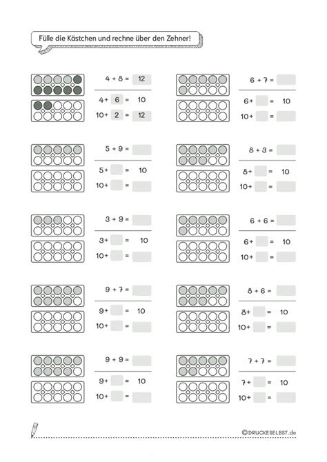 Übungsblätter Mathe 1 Klasse Bis 10 Der Grundschulkonig Viele