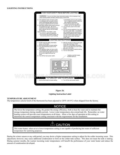 Bradford White EF 100T 300E EF Water Heater Installation And Operation