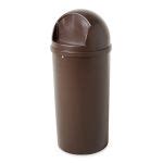 GuestSupply US Rubbermaid Marshal 15 Gallon Classic Container Brown