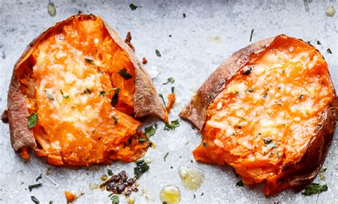 La Recette Des Galettes De Patates Douces Au Beurre L Ail Et Parmesan