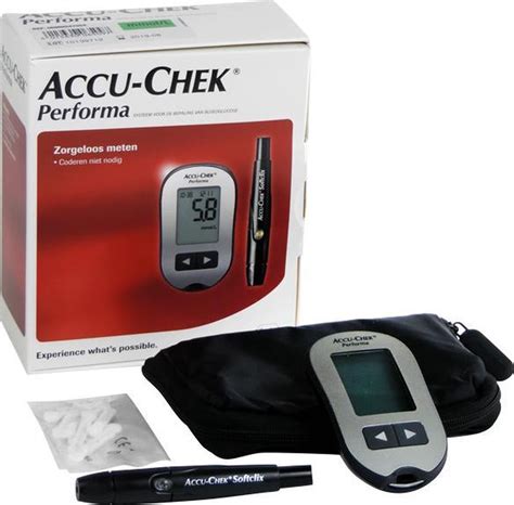 2x Bloedglucosemeter Accu Chek Performa 100 Teststrips