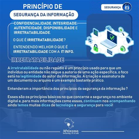 PRINCÍPIO DE SEGURANÇA DA INFORMAÇÃO ENTENDENDO MELHOR O QUE É