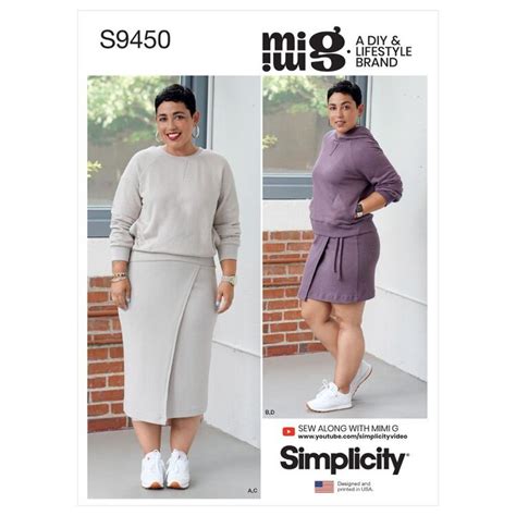 Simplicity Sewing Pattern S9450 Misses Knit Tops And Skirts