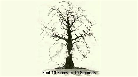 Can You Find 10 Hidden Faces In This Jaw Dropping Optical Illusion