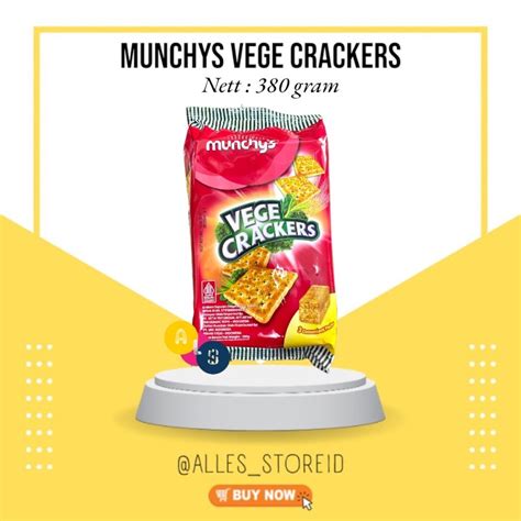 Jual Munchys Vege Crackers Biskuit Krekers Biskuit Munchys 380 Gram