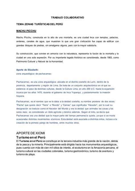 Zonas Tur Sticas Del Per Compartido Pdf Descarga Gratuita