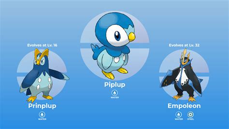 Pokemon Piplup Evolution Chart