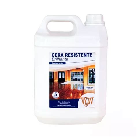 Cera Resistente Brilhante 5 Litros Restauração Piso Madeira