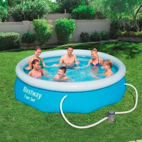 Alberca Inflable Familiar Azul Bestway Piscina De 305 Cm Meses Sin