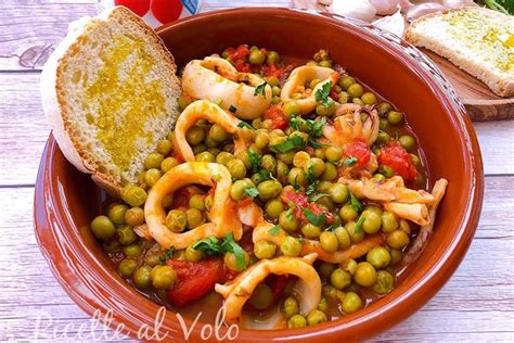 Seppie Con Piselli In Umido Ricetta Facile E Gustosa Ricette Al Volo