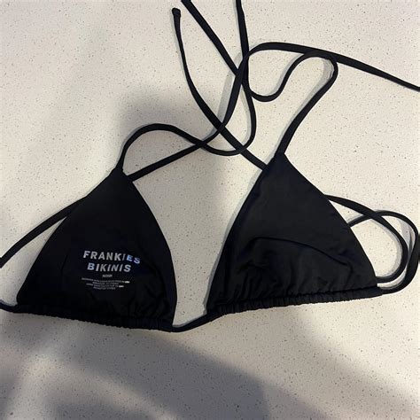 Frankies Bikinis Black Tia Triangle Top Size Depop