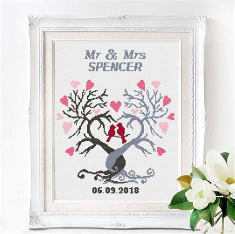 Wedding Cross Stitch Patterns Modern Cross Stitch Patterns Cross