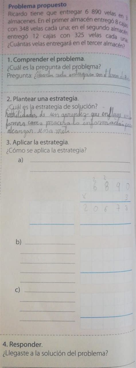 Problema Propuesto Ricardo Tiene Que Entregar 6 890 Velas En 3