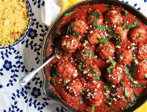 Chicken Meatballs In Harissa Tomato Sauce — Jillian Rae Cooks