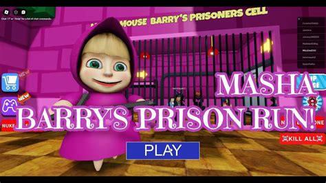 Roblox Masha Barry S Prison Run Youtube