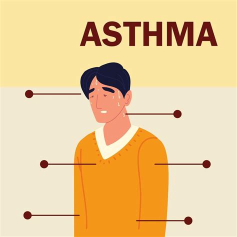 Asthma Symptoms Disease 2593253 Vector Art At Vecteezy