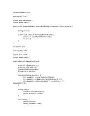 Unit 7 Programming Assignment Docx QuestionDialog Java Package