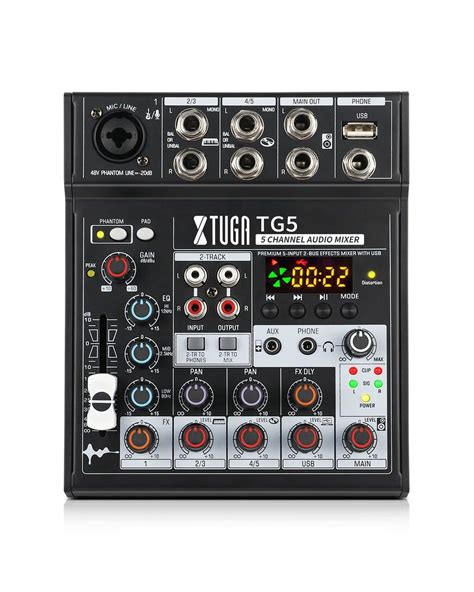 Xtuga Tg Audio Sound Mixer Channel Mini Sound Mixing Console With