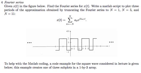 Square Wave Fourier Series Matlab Wspole