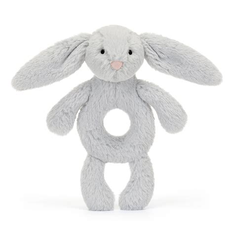 Buy Jellycat Bashful Silver Bunny Ring Rattle Maison White