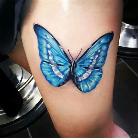 71 Pretty Butterfly Tattoos On Thigh