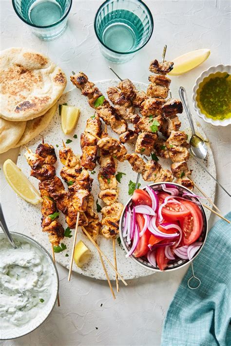 Greek Style Souvlaki With Homemade Tzatziki • Olive And Mango Recipe