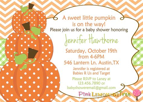 Pumpkin Baby Shower Clip Art