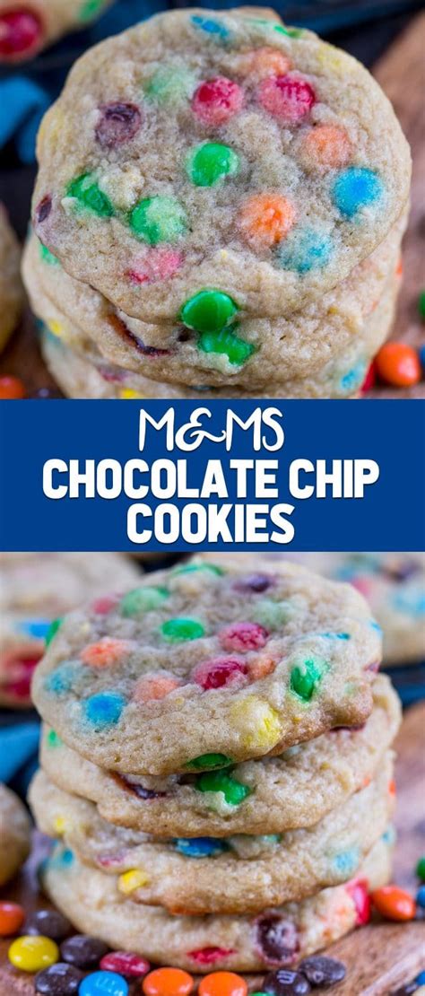 The Best Ever Chocolate Chip Mandm Cookies Crazy For Crust