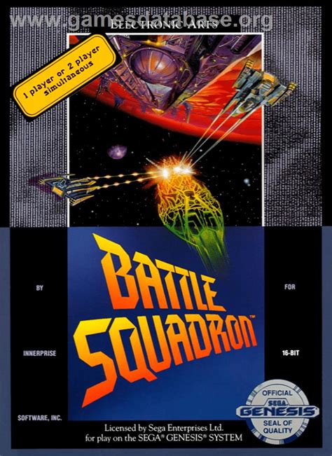 Battle Squadron Sega Genesis Artwork Box