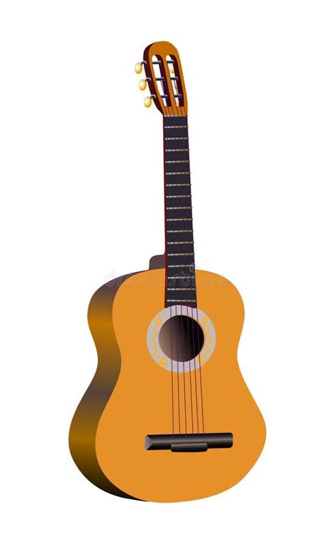 Acoustic Guitar Cartoon Clip Art Stock Vector Illustration Of