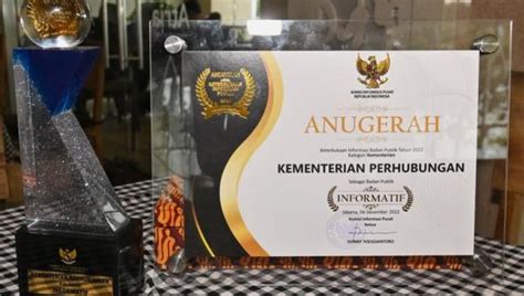 Kemenhub Kembali Raih Predikat Badan Publik Informatif Dari Komisi