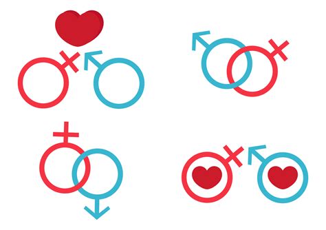 collection of male and female gene symbols illustration 3807088 Vector ...