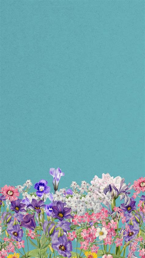 Aesthetic purple wildflower phone wallpaper, | Premium Photo - rawpixel