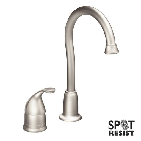 Moen Camerist Single Handle Bar Faucet In Spot Resist Stainless Srs