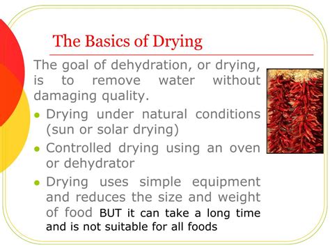 Ppt Drying Foods At Home Powerpoint Presentation Free Download Id