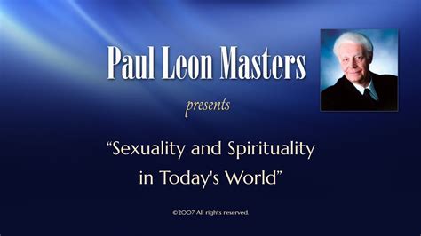 Sexuality And Spirituality In Todays World Youtube