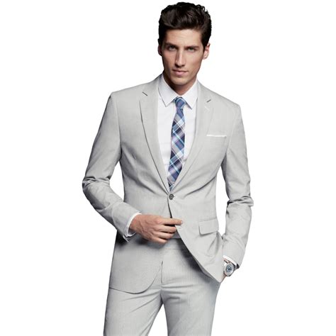 Terno Slim Oxford Masculino Cinza Claro Completo De Luxo Escorrega O