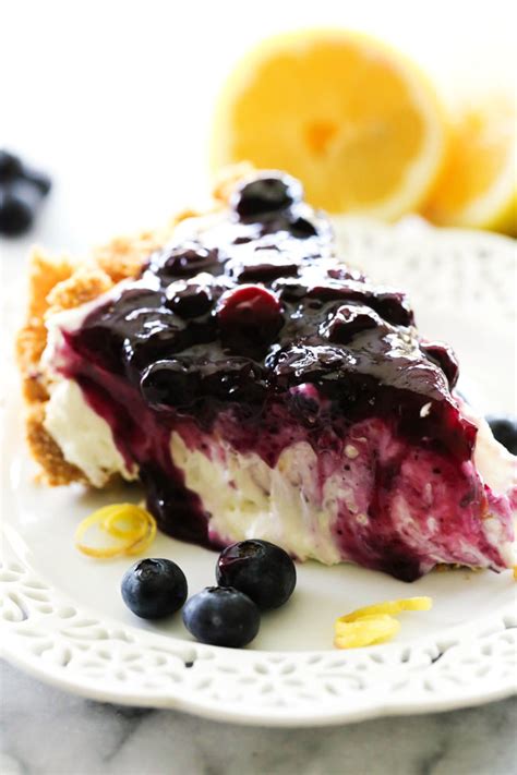 Lemon Blueberry Cream Pie Chef In Training