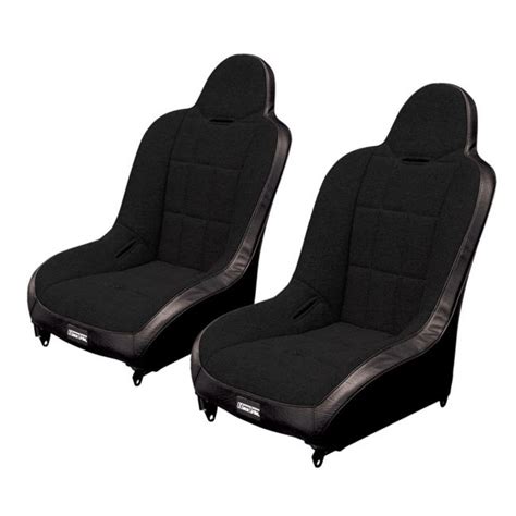 Race Trim High Back Seat Black Fabric 881144 Pair Chirco