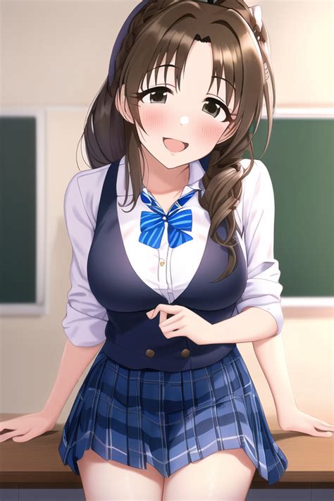 おたふみ On Twitter 島村卯月生誕祭2023（学校） Novelai アイドルマスターシンデレラガールズ 島村卯月 島村