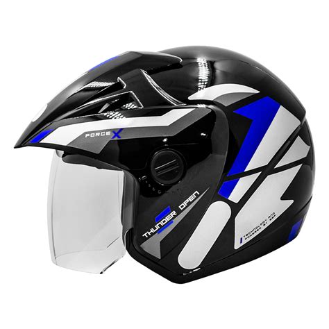 CAPACETE EBF THUNDER OPEN FORCE X BRILHANTE ABERTO MOTOMAXX Peças