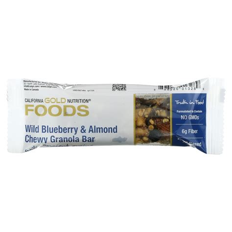 California Gold Nutrition Foods Wild Blueberry And Almond Chewy Granola