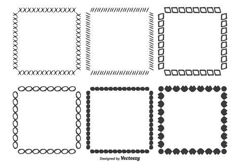 Hand Drawn Vector Frame Set 105385 Vector Art at Vecteezy