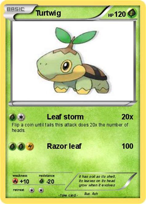 Pokémon Turtwig 430 430 - Leaf storm - My Pokemon Card