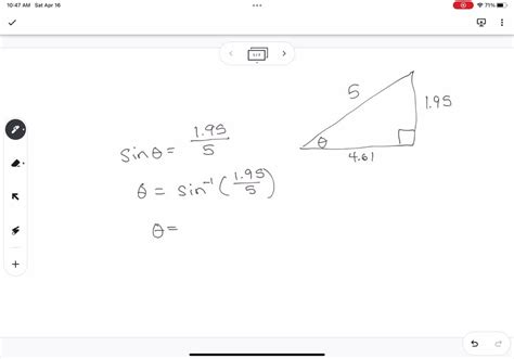 Solved The Diagram Below Shows Right Triangle With Side Lengths Of 4